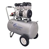 California Air Tools 15020C Ultra Quiet and Oil-Free 2.0 HP 15.0-Gallon Steel Tank Air Compressor [並