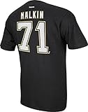 Evgeni Malkin Pittsburgh Penguinsブラックリーボック大人用Gametime Twill Player Tシャツ M ブラック
