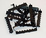 Large 1 – 3 / 4 " NoネイルSawtooth画像Hangers – ブラック酸化100枚パック