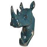 家庭用樹脂ホームインテリア壁フック動物デザインPothook Rhino Aeneous