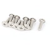 ネジ，SODIAL(R) M6 x 20ミリメートル 1ミリメートルピッチフィリップスフラットヘッド皿ボルトスクリュー10個