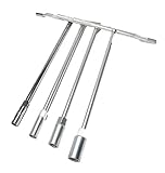 セミディープタイプ T型 ソケットレンチ 4本セット 8mm、10mm、12mm、14mm