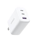 UGREEN 充電器 Type-C 65W 3-in-1急速充電器 単ポート65W出力 USB-C*2＆USB-A*1 22.5W 3ポート 充電保護システム PD3.0 PPS規格対応 折りたたみ式 iphone17/16/15/14/MacBook/iPad/Galaxy 26その他USB-C機器対応 PSE技術基準適合 白