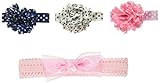 Gold Bug 4Pヘアーセット ピンクレースヘアーバンド 3Pフラワーヘアークリップ 23384