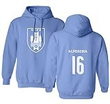 TCAMPウルグアイ2018 National Soccer # 16マキシミリアーノ・ペレイラ世界選手権メンズフード付きスウェットシャツ Adult XXX-Large