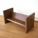 文庫本/ＣＤラック 文庫本棚 木製本棚 卓上収納 27.4x14x14cm