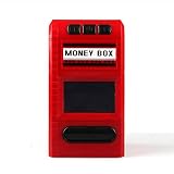 vkopa dokkiri貯金箱ボックスBill Shredder Money Bank、コイン保存銀行、コイン保存ボックス、おもちゃギフト誕生日プレゼントBank for Kids レッド