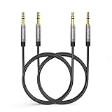 【2本セット】MaGeek 3.5mmオーディオAUXケーブル、（2.0メートル）長いです オスプラグ-オスプラグ補助オーディオケーブル、Beatsヘッドフォン、iPhone、iPod、iPad、カーオーディオ、ホームステレオ、および3.5mm AUXポートを備えたすべてのオーディオデバイスに対応 (黒)