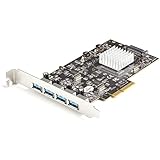 StarTech.com USB増設カード/PCIe 3.0-4x USB-A/2x ASM3142搭載/UASP
