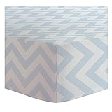 Kushies Baby Change Pad Terry Sheet, Blue Chevron by Kushies