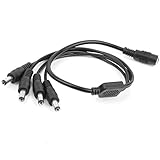 Perfk DC アダプターワイヤー　電源アダプタコネクタライン　5.5 x 2.1mm 電力線