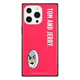 グルマンディーズ トムとジェリー【FUNNY ART series】 iPhone13 Pro(6.1インチ)対応 スクエアガラスケース レッド TMJ-139RD