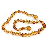 Baltic Baby Amber Necklace Rounded Beads by Momma Goose (Honey, Medium) by Momma Goose