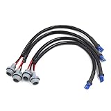 uxcell 自動車 ヘッドライト ホルダー T10 W5W 延長ワイヤー コネクタ ハーネス ランプ ホルダー メス ライトソケット 4個入り