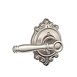 Schlage F170BIR619BRK Satin Nickel Single Dummy Birmingham Single Dummy Door Lever with the Decorati