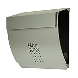 郵便ポスト 郵便受け メールボックス 壁掛け EUROデザイナーズポスト MB5003 マグネット開閉タイプ 鍵付き シルバー MB5003-KM-SILVER 62