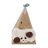 【ノーブランド品】かわいい 赤ちゃん 柔らかい 暖かい ふわふわ ベッドソックス スリッパ 犬のパターン 幼児 靴下 1-4歳