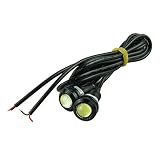 Deqna（TM）の新しいホット18ミリメートルホワイトイーグルアイ昼間のLED車のライト防水駐車場のライトを実行します