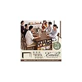 収納エクステンションテーブルベンチダイニング7点セットカフェブラウン