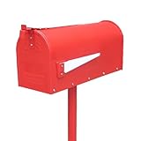 アメリカンポスト スタンドセット 郵便受け レトロ レッド【幅18.5×奥行51.5×高120cm】 INK-1501035Hset