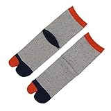 (靴下屋)kutsushitaya キッズ ネップカラフル足袋ソックス19〜21cm ベージュ