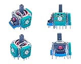 ElecGear 4個EL1交換用ジョイスティック + 追加のギフトドリフト修正可変抵抗器、PS4コントローラー対応のALPS 10Kアナログスティック コントローラ センサー サムスティック モジュール修理部品