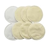 Antibacterial Soft Bamboo Water Absorbent Nursing Pads for Breastfeeding Mothers, 4 Pair(8 pads) (12
