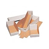 パッケージボックスホワイトCorrugated Open Top Bin /ボックス、オイスターホワイト – 50のケース 3" x 12" x 4.5"