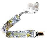 BooginHead PaciGrip Pacifier Holder in Saucy Silver