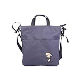 (Newox) ベビーカー用バッグ マザーズバッグ 多機能小物入れ ドリンクホルダー 大容量 可愛い (グレー×サル)