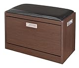 ベンチシューズラック (中, ダークブラウン)