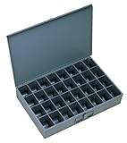 Durham 107-95-IND Gray Cold Rolled Steel Individual Large Scoop Box, 18 Width x 3 Height x 12 Depth,