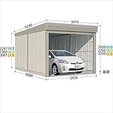 タクボガレージ　カールフォーマ　CL-S3460　多雪型　標準型　『シャッター車庫　ガレージ』 ムーンホワイト