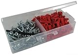 L.H. Dottie K6CO Anchor Kit, 10 by 1-Inch Length Screw, 22 Anchor, Red [並行輸入品]