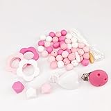 Mamimami Home 歯固め 噛がため シリコーン 授乳看護用 ネックレス ペンダント ブレスレット DIY 材料パッケージ パパ ママ 安心の素材 カミカミ　幼児玩具 新生児贈り物 女の子 [