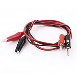 uxcell　マルチメーター　ニワテストリードクリップ　4mmバナナプラグプローブケーブル　ブラック　レッド　1M