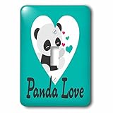 TNMGraphics動物 – パンダLoveイメージ – 照明スイッチカバー – シングルトグルスイッチ( LSP _ 245757 _ 1 )