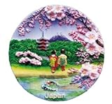 [PLUS COMFORT] マグネット 日本みやげ 富士山 舞妓 京都 金閣寺 (C)