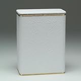 レドモン229WHSV伝統タイムズジャンボキルトローズ柄ビニール洗濯物用かご - ホワイト、シルバー