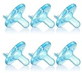 Avent BPA Free Soothie Pacifier 6 Pack - Blue- 3 Months and Older - 3m+ (was 6 to 18 Months) by Phil