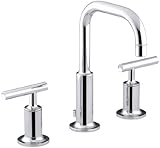 KOHLER  ピューリスト　2ハンドル洗面用混合栓(8インチ洗面用) クロム【並行輸入品】