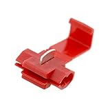 BaomainレッドSolderlessワイヤクイックスプライスコネクタ – 18 – 22ゲージ – 100パック