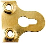 バルクハードウェアbh02759 Slottedガラスミラー画像Hangingプレート、50 mm (2インチ) – 真鍮メッキ、25パック