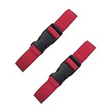 (アワンキー) Aoneky 荷締めベルト ナイロン ロープ 荷物 貨物 品物 縛る 多機能 4ｍ 2本セット (レッド)
