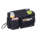 Gotofine ベビーカーバッグ おむつ替えマット付き 乳母車用バッグ ストローラーオーガナイザー 五つの使い方 多機能 出産祝い