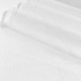[moonfarm] 1Way ストレッチ メッシュ 生地 カラー 幅160cm ポリエステル 無地 裁縫 布 (ホワイト, 1m)