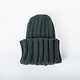 (ティッタン) TTITTANG 子供服 フチの大きな ニット帽 全4色 男の子 女の子 キッズ ベビー ( グリーン / キッズフリーサイズ)