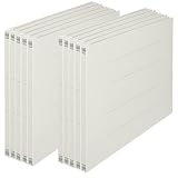 プラス フラットファイル 樹脂製とじ具 A3 横 グレー 10冊 NO.002N 78-179×10