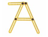 Smilemall 自由スコヤ 四角 定規 折り畳み マルチ物差し多機能