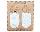 Captain Silly Pants Baby Swaddle, 100% Organic Cotton, Blue Quick Like Bunnies - by Captain Silly Pa